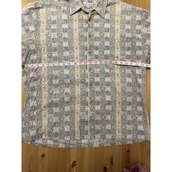 Vintage 90s Pierre Cardin Short Sleeve Button Down Shirt Size XL - Picture 4 of 5